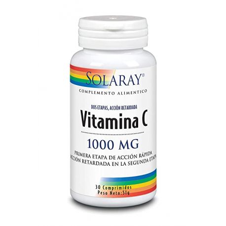 Solaray Vitamina C 100Mg Acción retardada 100 Comprimidos