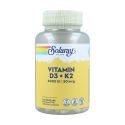 Solaray Vitamin D3 + K2 120 Cápsulas